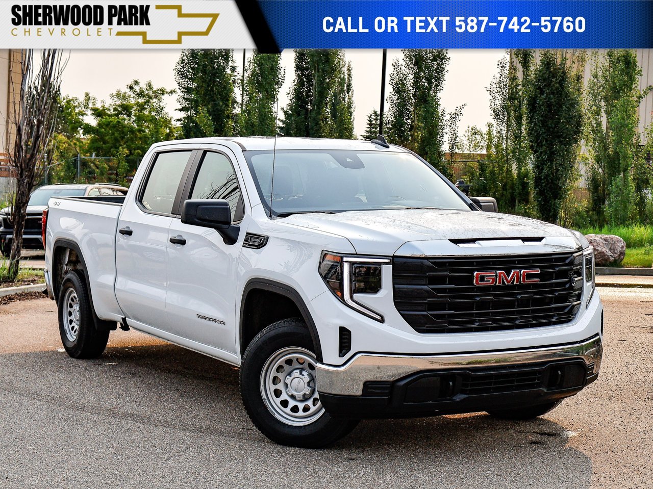 2024 GMC Sierra 1500 4WD Crew Cab 147 Pro White Sherwood Park - photo #0