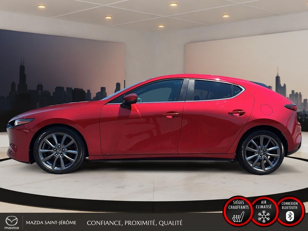 2019 Mazda Mazda3 Sport GT | TOIT OUVRANT | MAGS | AUTOMATIQUE | Red Saint-Jérôme - photo #10