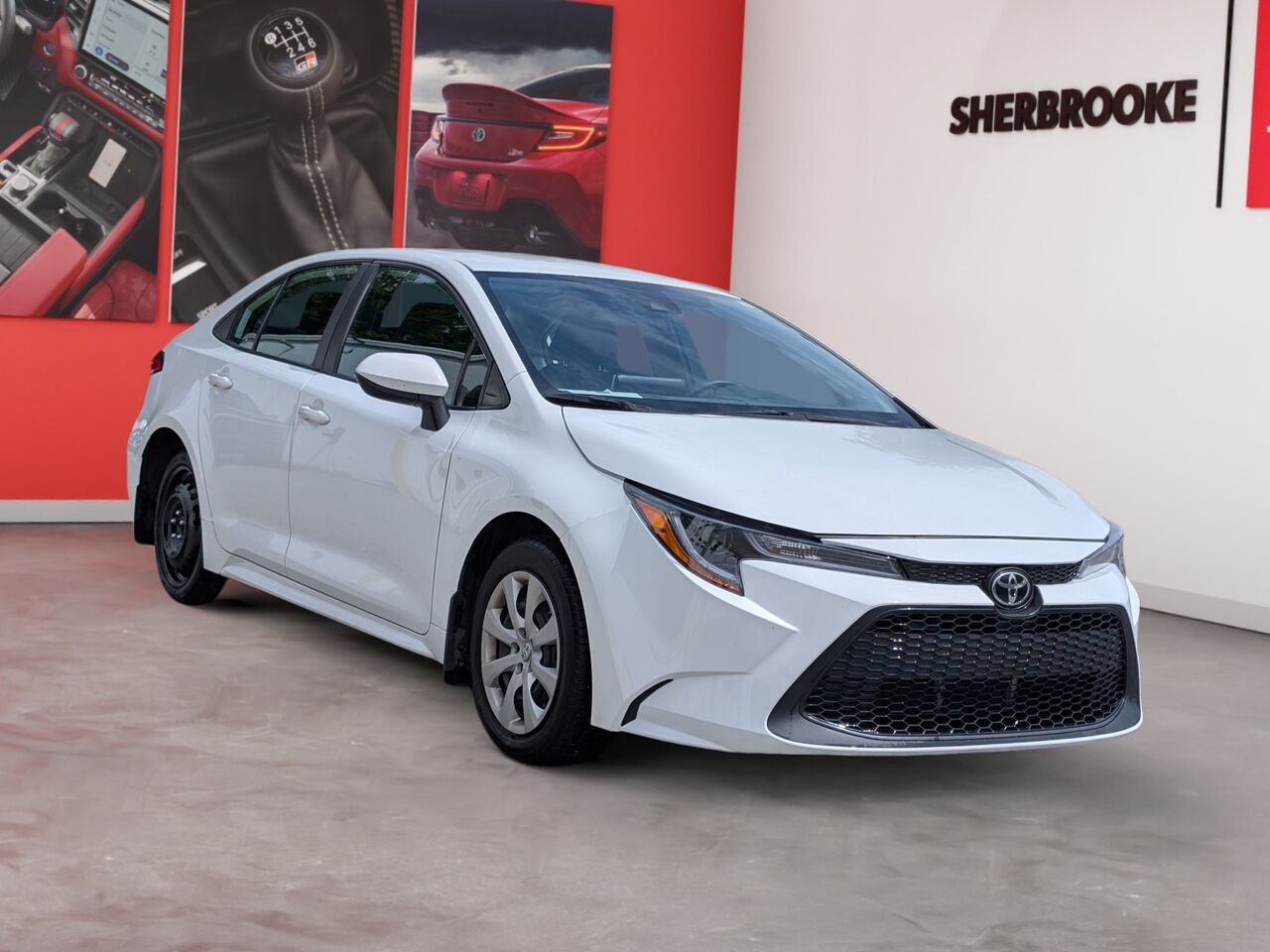 Toyota Corolla LE/SIÈGES CHAUFFANTS/CAMÉRA DE RECUL/BLUETOOTH/AC/ 2021 blanc Sherbrooke - photo #3