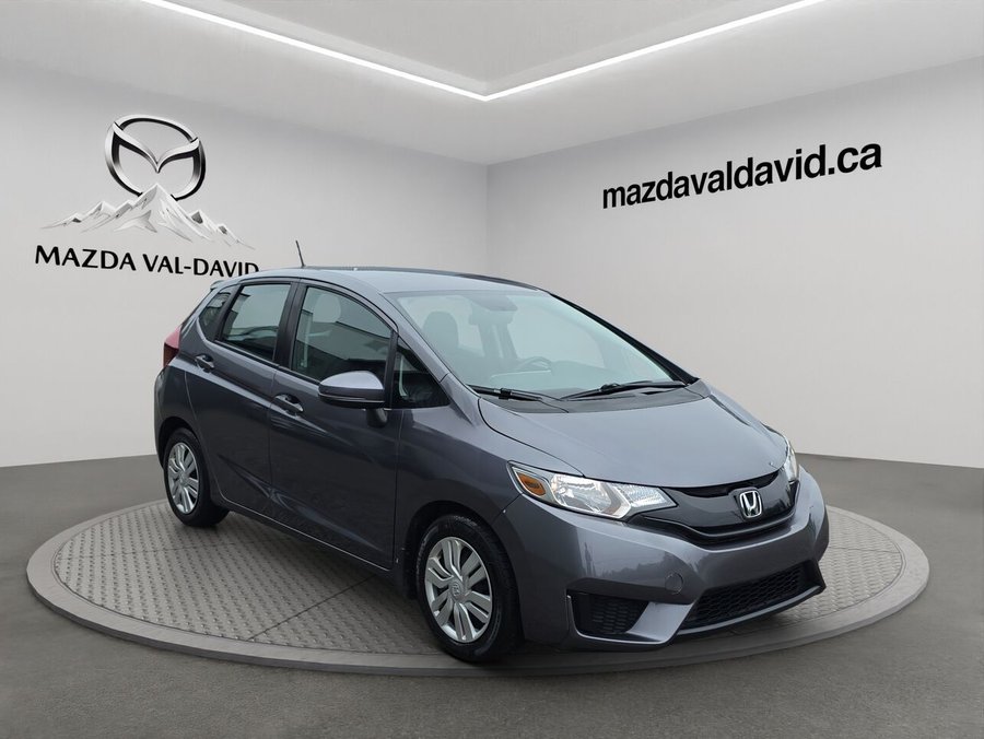 2016 Honda Fit LX à hayon 5 portes CVT, caméra de recul, sièges chauffant, commande audio au volant Grey