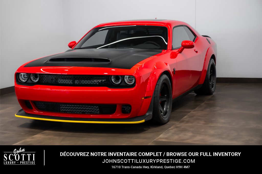 2018 Dodge Challenger SRT Demon RWD / Crate included + Sunroof Red Kirkland - photo #0