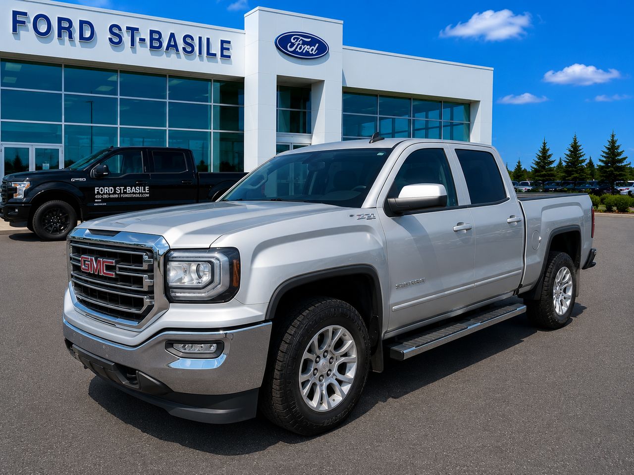 Gray 2018 GMC Sierra 1500 Pickup Truck Four-Wheel Drive Automatic
