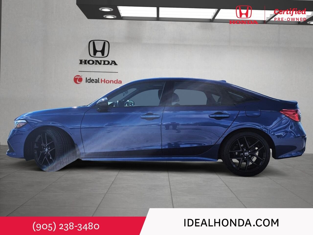 2024 Honda Civic Sedan SPORT CVT / CLEAN CARFAX Blue Mississauga - photo #5