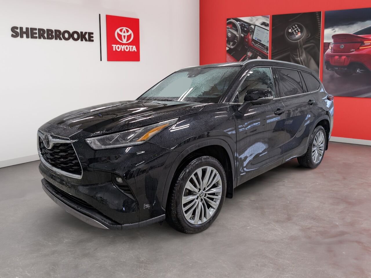 2025 Toyota Highlander Hybrid 5TDEBRCH9SS646479 Midnight Black Metallic Sherbrooke - photo #0