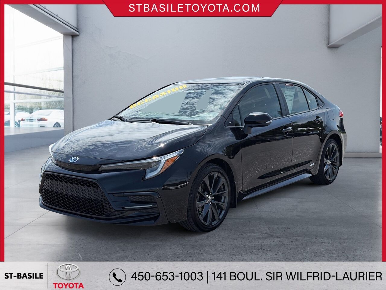 Black 2024 Toyota Corolla Hybrid Sedan All-Wheel Drive Continuously Variable Transmission