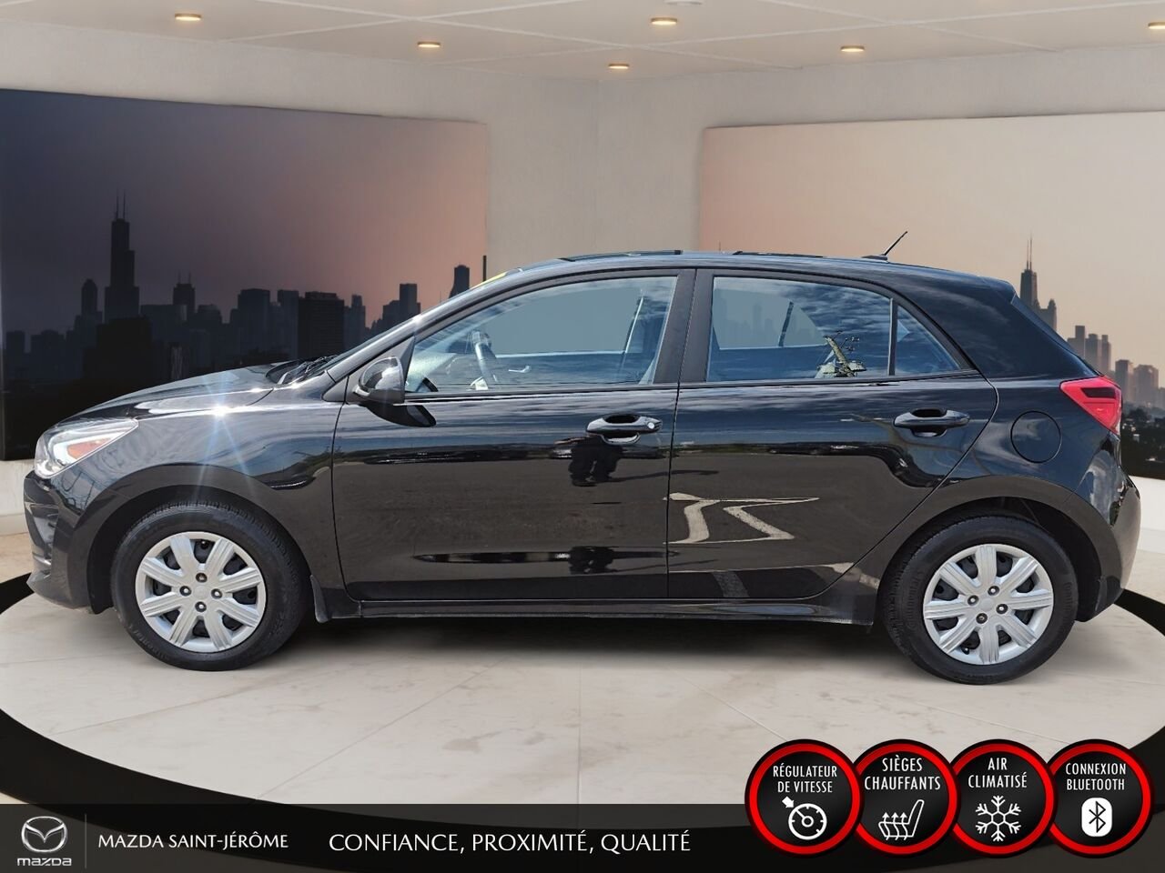 Kia Rio 5 portes LX+ | 50 728 KM | AUTOMATIQUE | CAMÉRA DE RECUL 2023 Noir Saint-Jérôme - photo #9