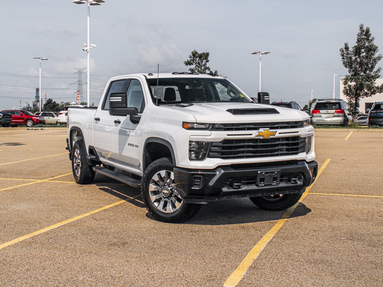 2024 Chevrolet Silverado 2500HD 4WD Crew Cab 159 Custom White Sherwood Park - photo #1