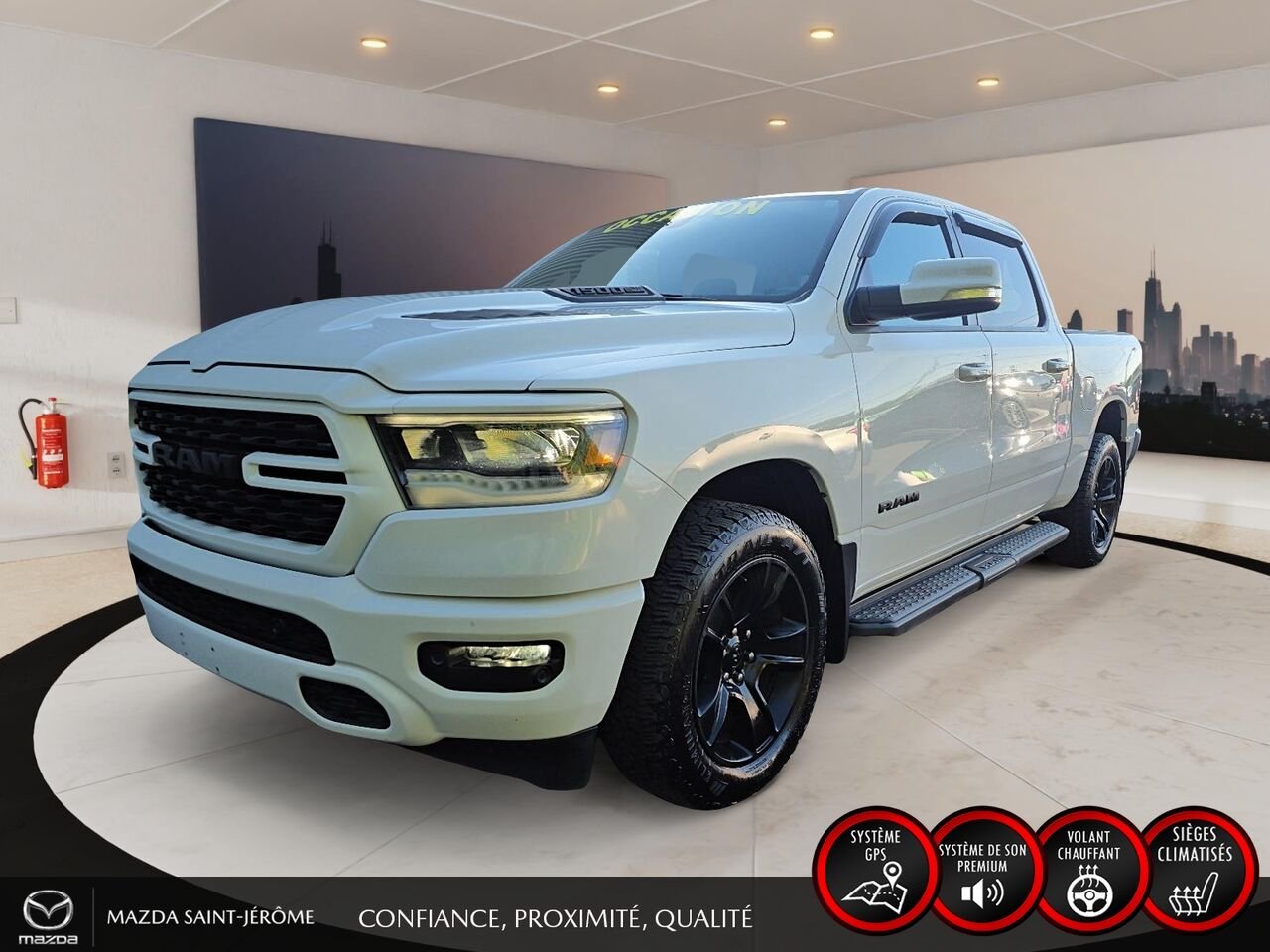 2022 Ram 1500 Sport | caisse de 5 pi 7 po | CUIR | 4X4 | White Saint-Jérôme - photo #0