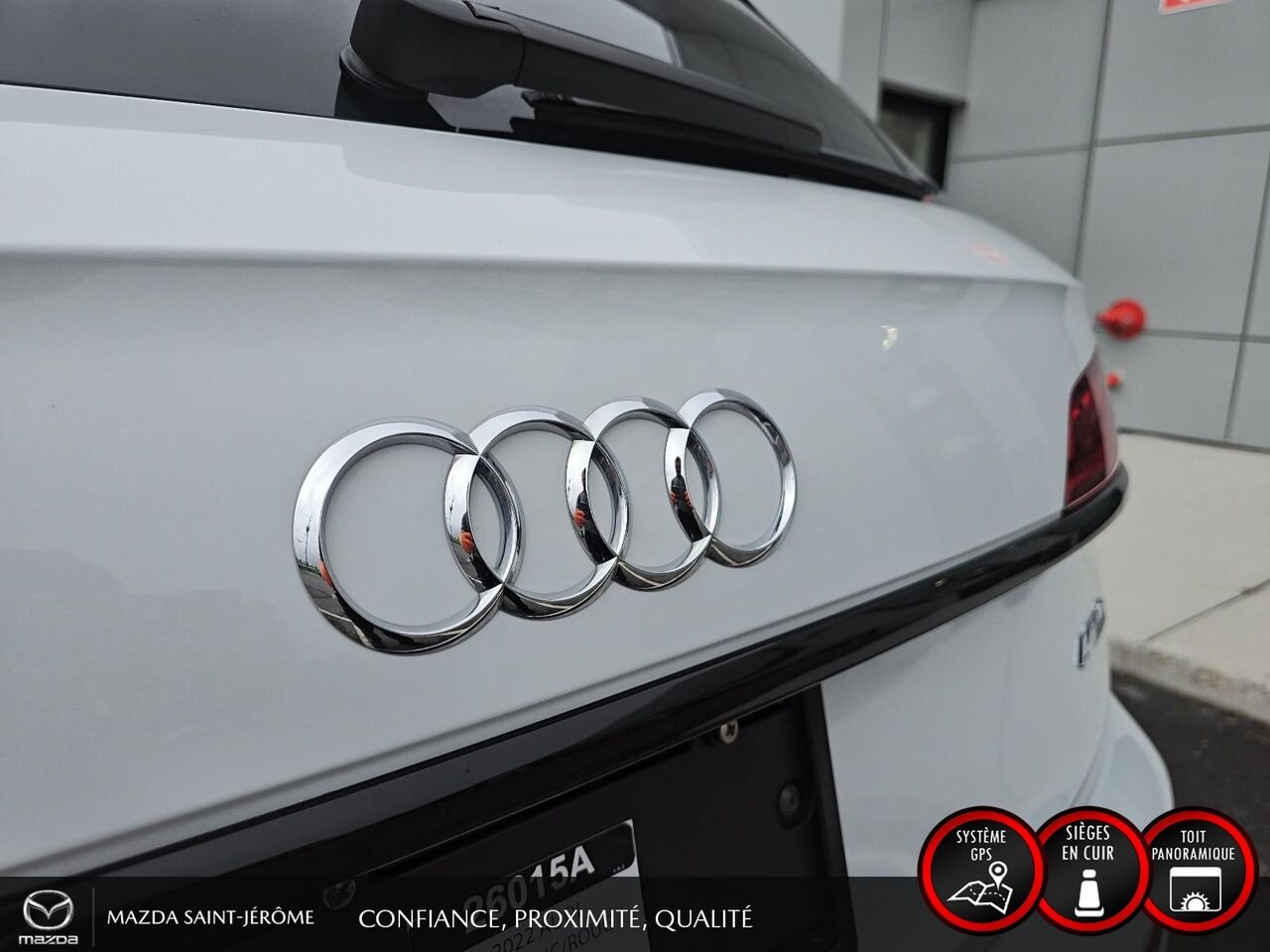 2022 Audi SQ5 Progressiv 3.0 TFSI quattro | CUIR ROUGE | TOIT PANO | White Saint-Jérôme - photo #7