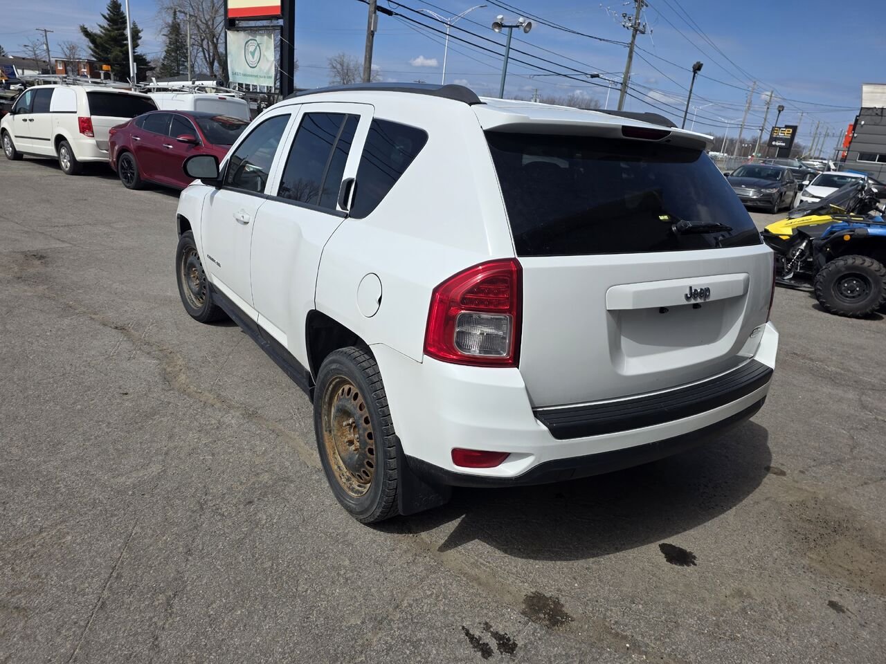 2012 Jeep Compass White  - photo #3