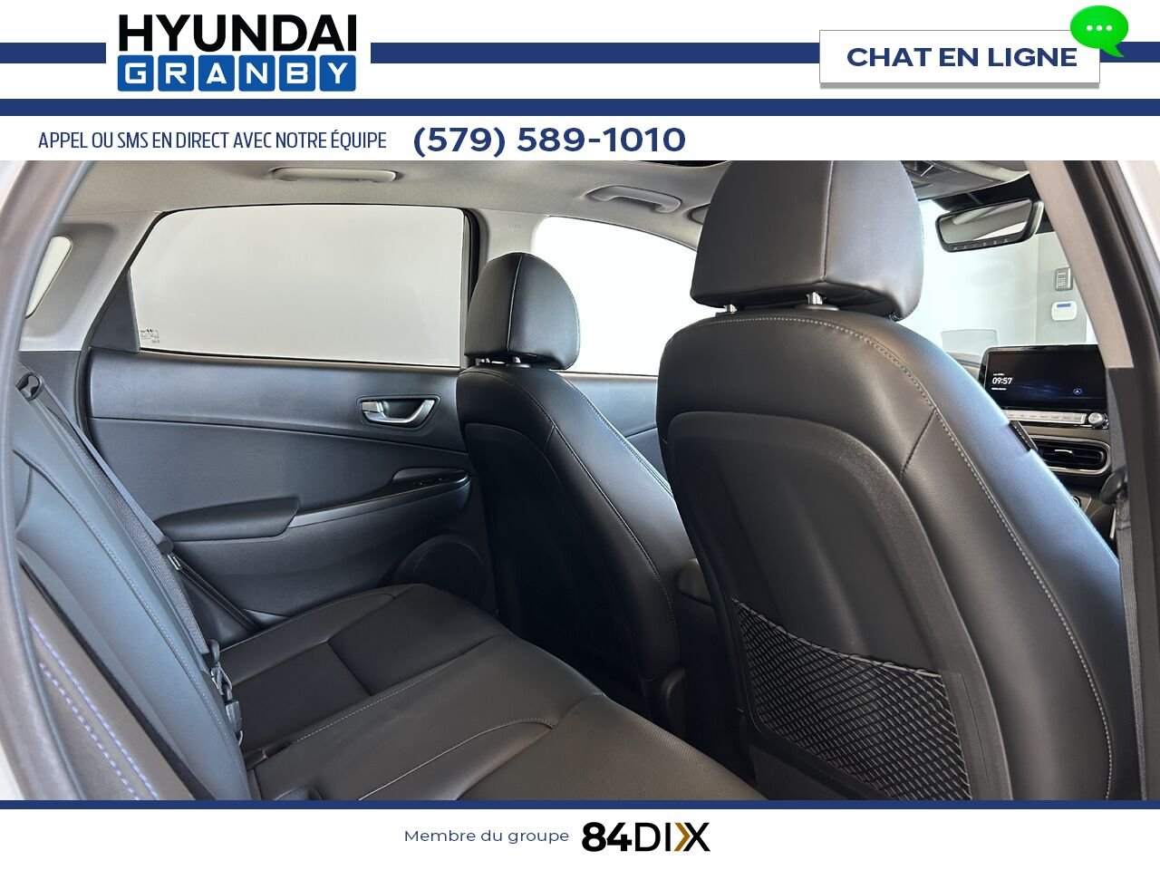 Hyundai Kona électrique 2023 Blanc Granby - photo #27