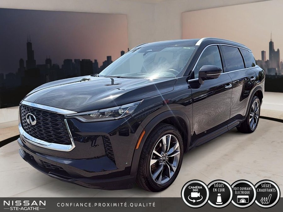 INFINITI QX60 LUXE | AWD | TOIT PANORAMIQUE | 7 PLACES | 2024 Noir