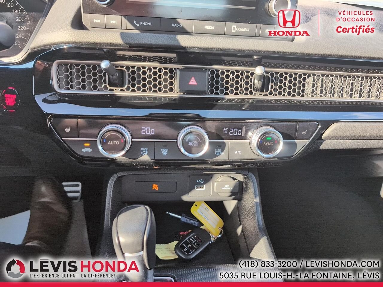 Honda Civic Sport-B Sport-B CVT 2023 Noir Lévis - photo #24