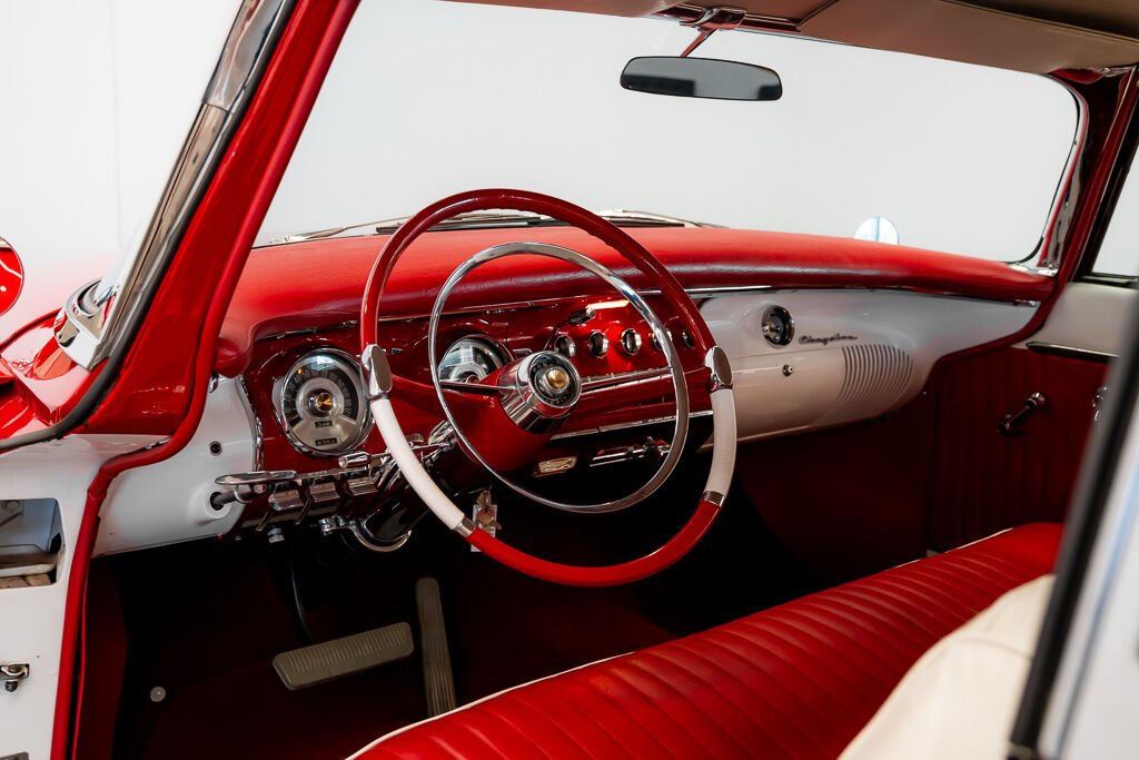 1955 Chrysler New Yorker PRIX IN USD St.Regis | CAR IN MILES Red Montreal - photo #30
