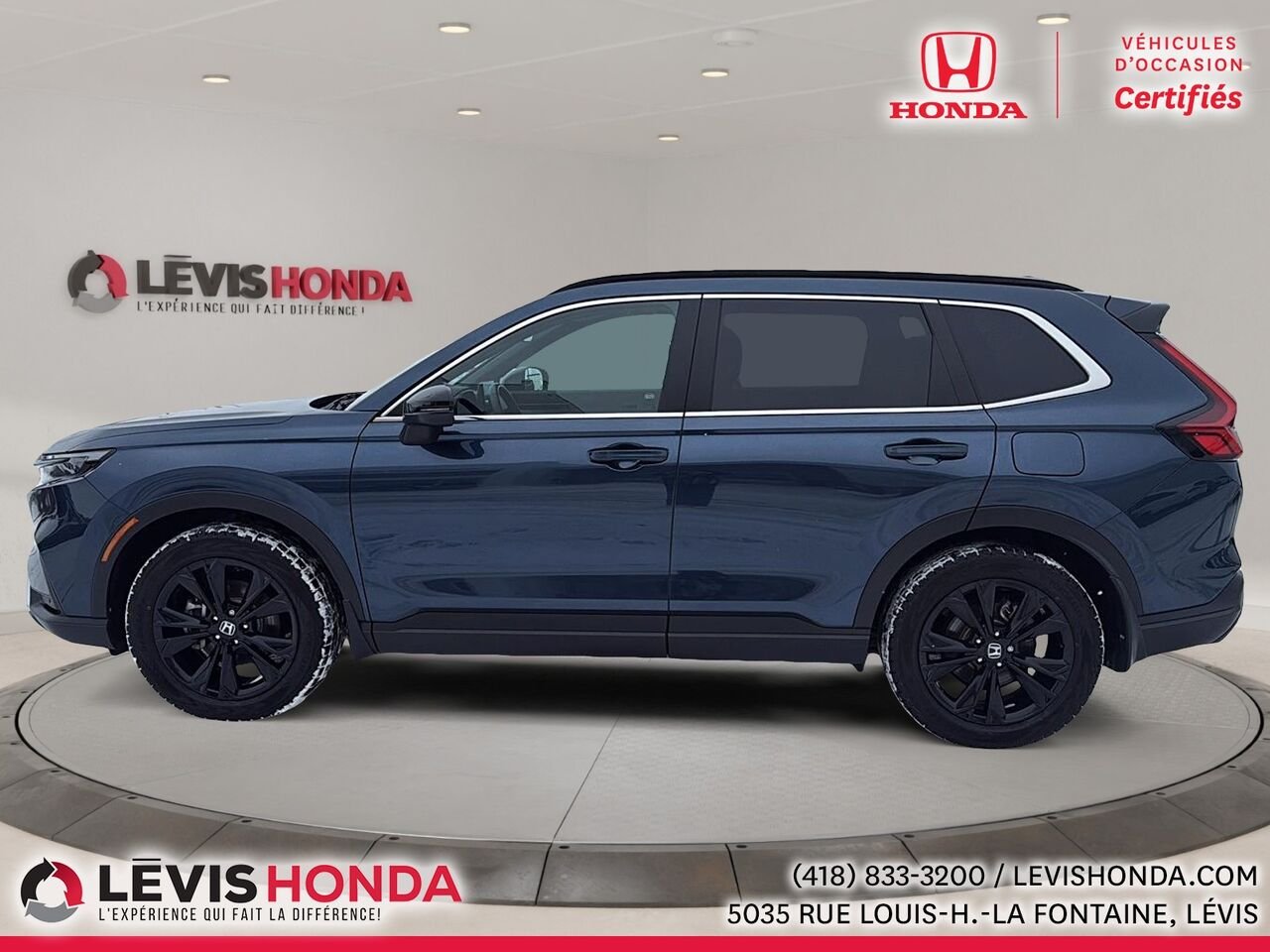Honda CR-V Touring Hybride AWD Touring Traction Intégrale 2025 Bleu Lévis - photo #8