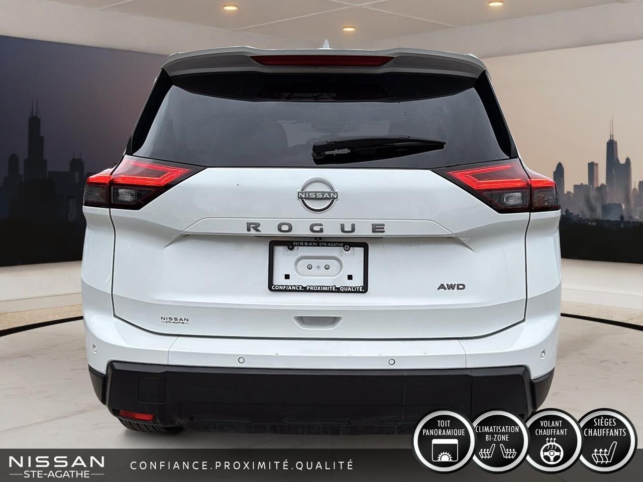 Nissan Rogue SV | 53 412 KM | TOIT PANORAMIQUE | AWD | CARPLAY 2025 Blanc Saint-Jérôme - photo #3