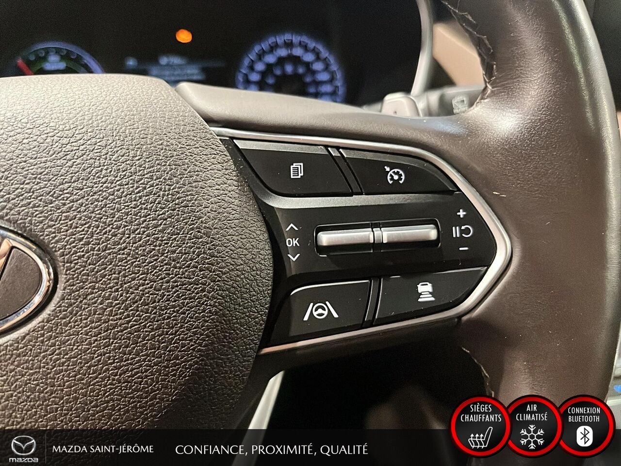 2022 Hyundai Santa Fe Hybrid Preferred Trend hybride | TOIT PANORAMIQUE | CUIR | AWD White Saint-Jérôme - photo #15
