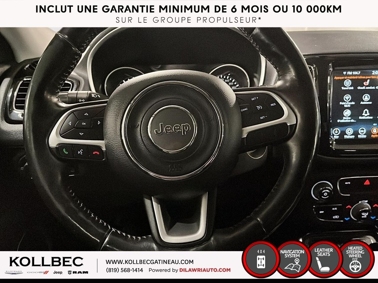 Jeep Compass NORTH AWD 2020 Blanc Ottawa & Gatineau - photo #7