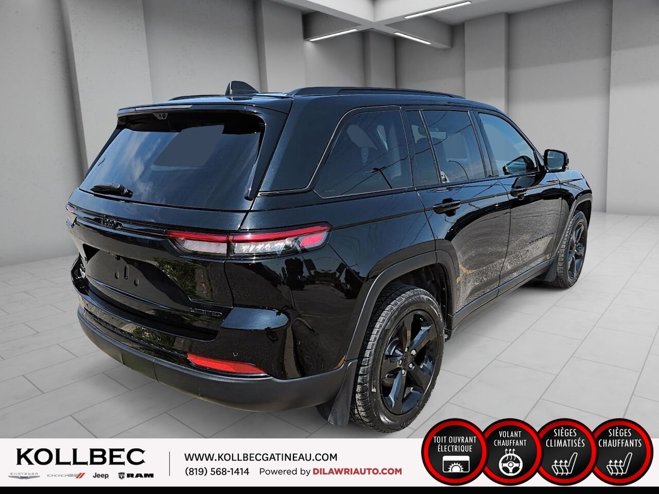 JEEP GRAND CHEROKEE Limited 4x4 2023 Noir Ottawa & Gatineau - photo #13