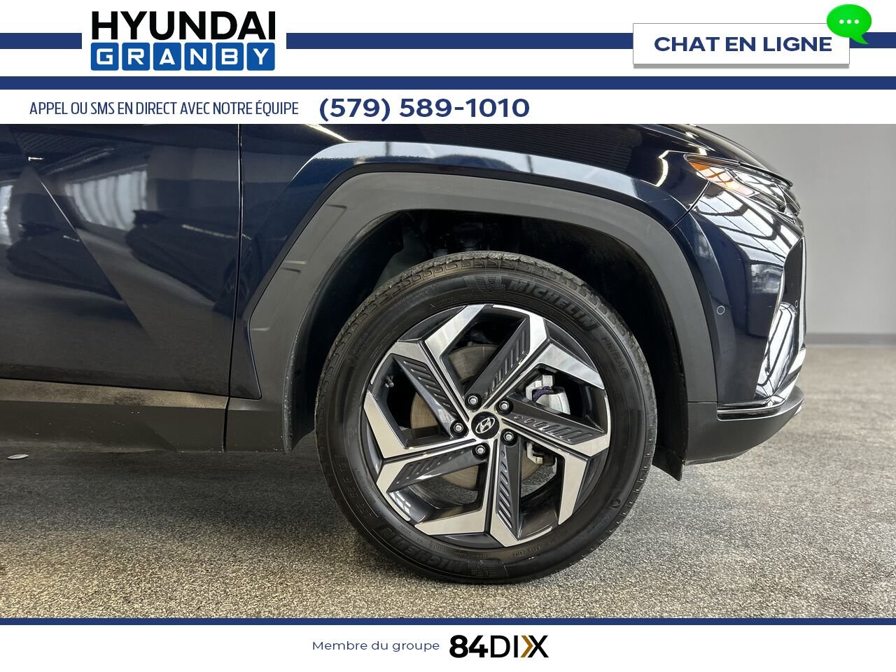 Hyundai Tucson hybride rechargeable 2024 Bleu Granby - photo #7