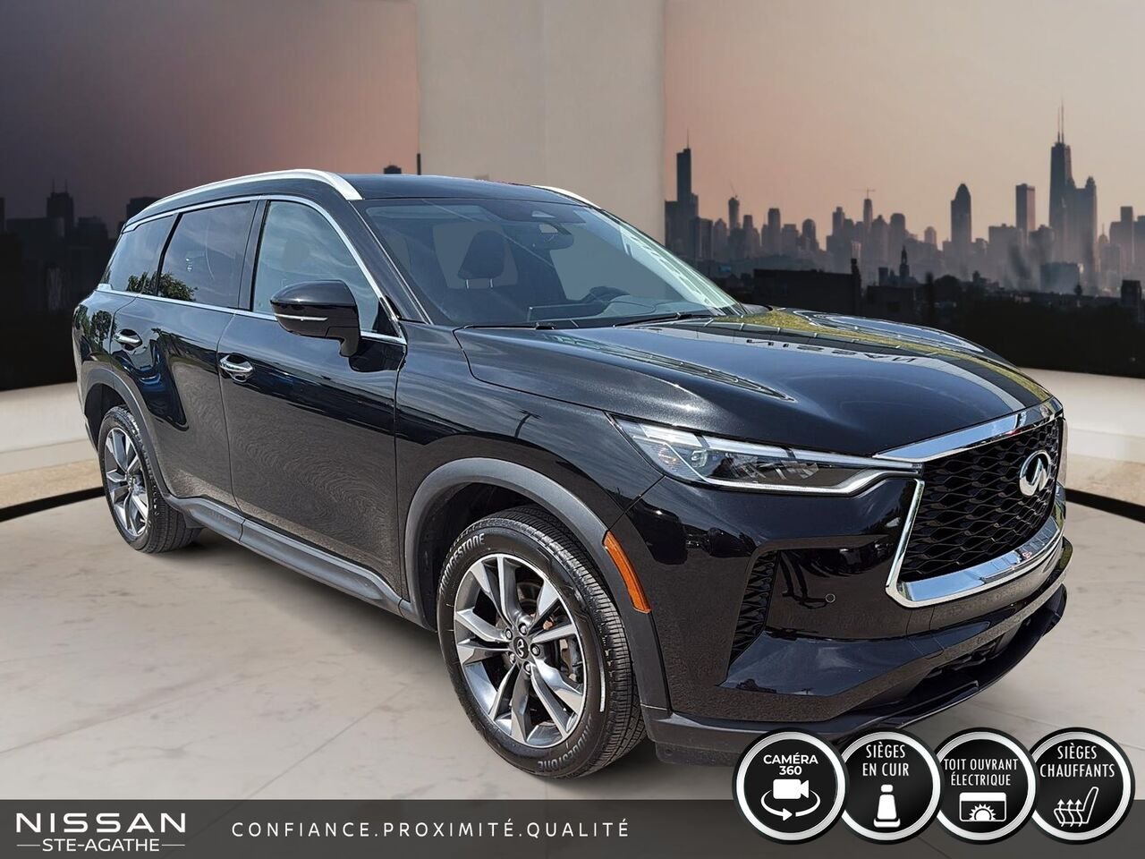 2024 INFINITI QX60 LUXE | AWD | TOIT PANORAMIQUE | 7 PLACES | Black Saint-Jérôme - photo #2