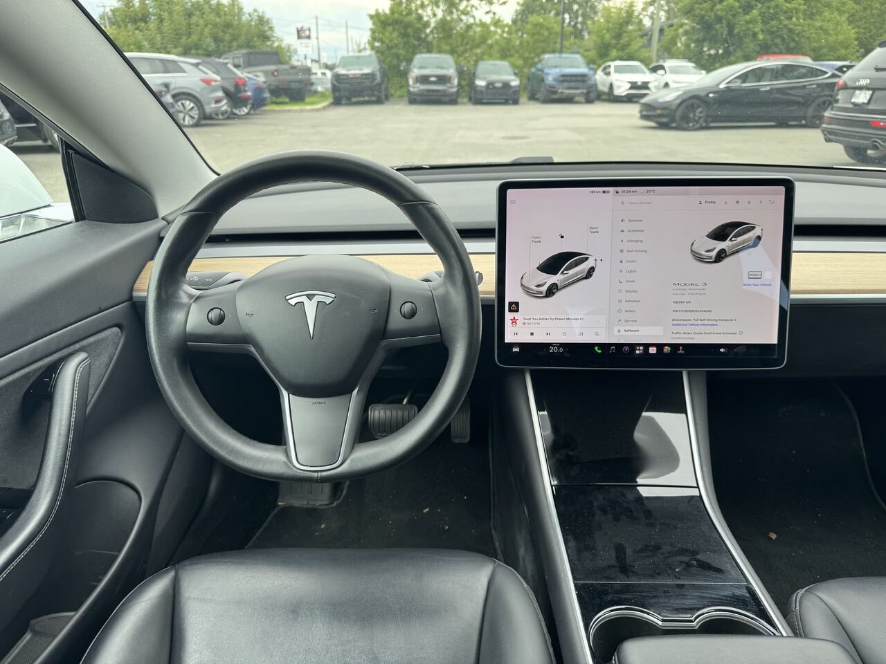 Tesla Model 3 2019 Blanc Granby - photo #14