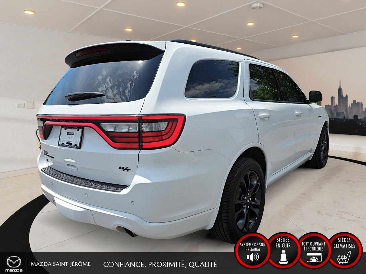 2025 Dodge Durango R/T | BLACK TOP | GROUPE REMORQUAGE | TOIT OUVRANT | White Saint-Jérôme - photo #5