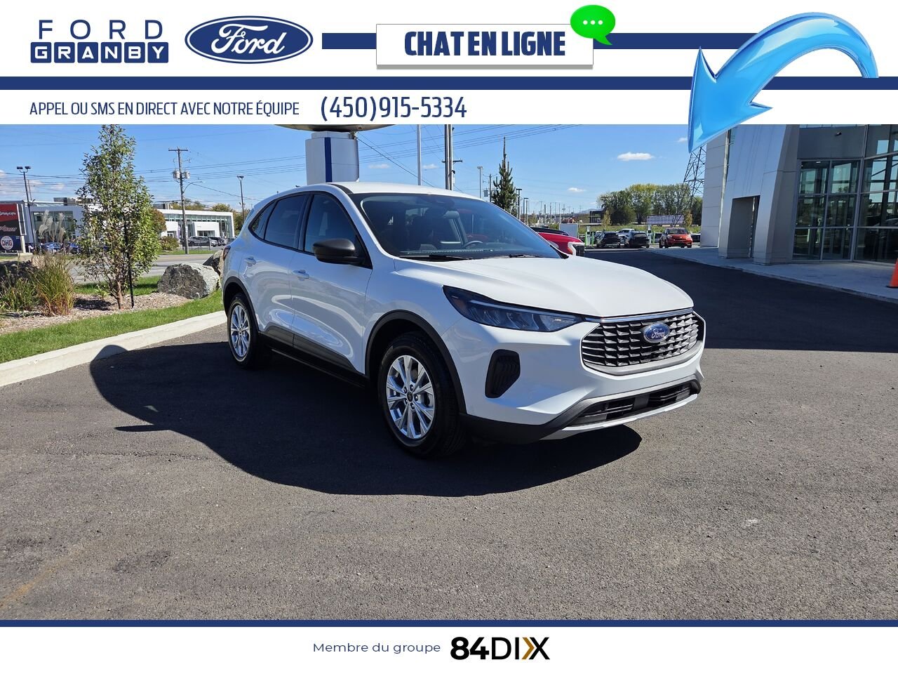 2025 Ford Escape White Granby - photo #0