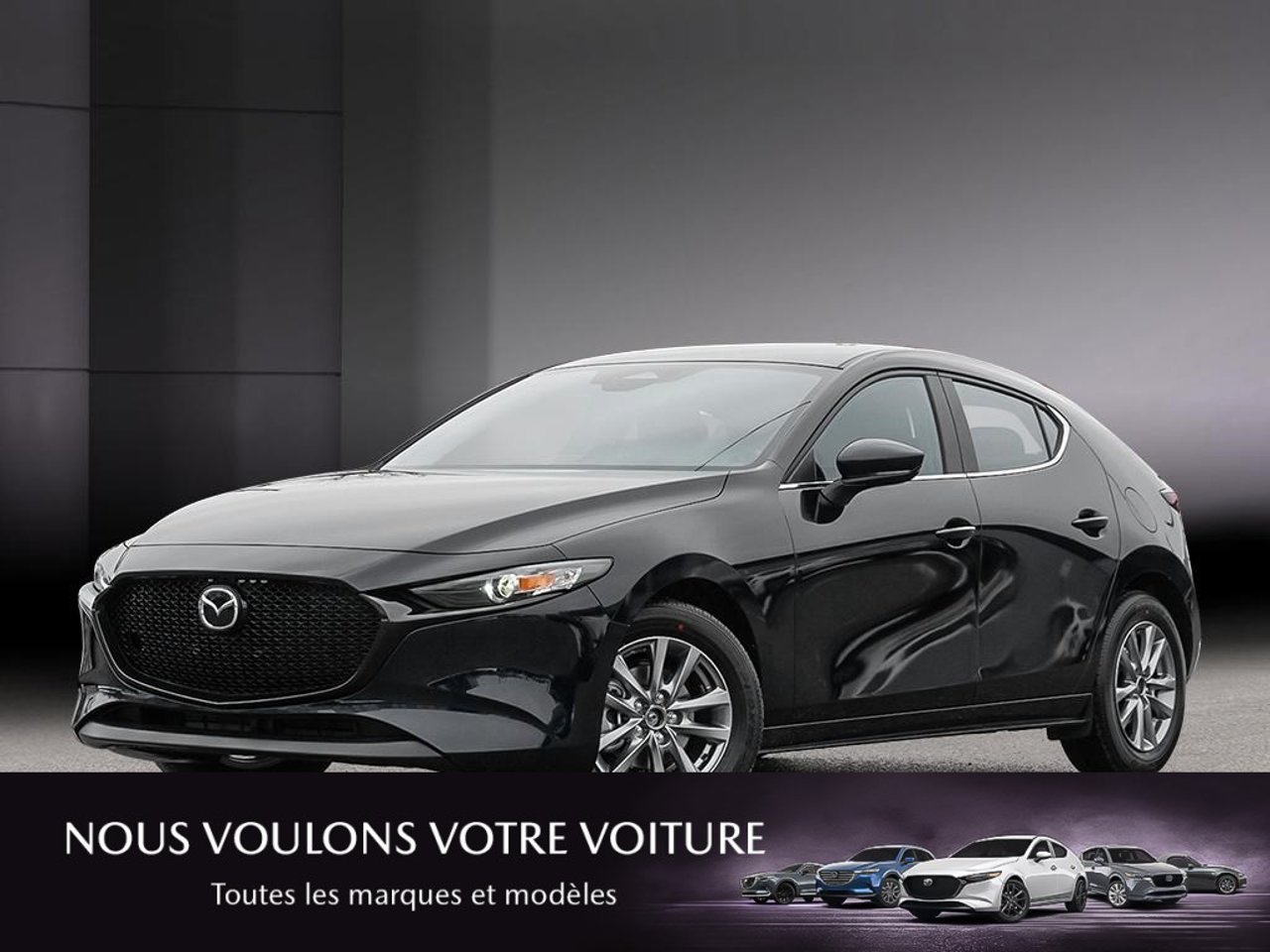 2026 Mazda Mazda3 Sport JM1BPAKL7T1889461 Jet Black Mica Mirabel - photo #0
