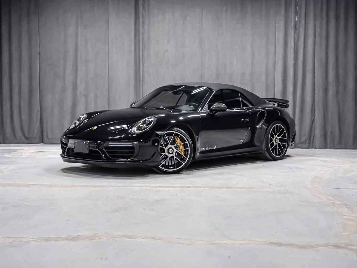 2017 Porsche 911 TURBO S Black Montreal - photo #1