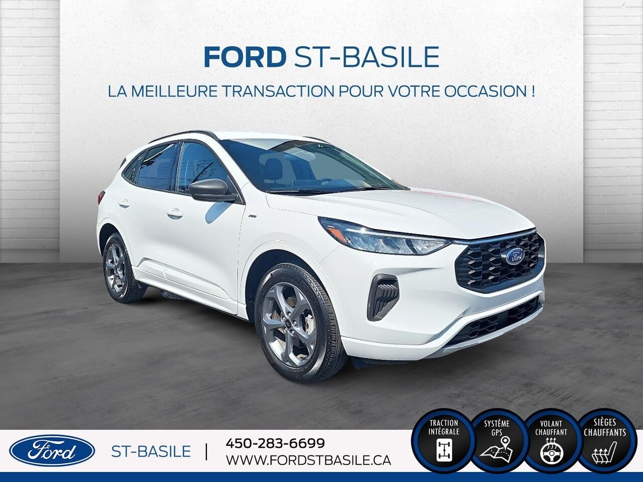 2023 Ford Escape White Saint-Basile-le-Grand - photo #8