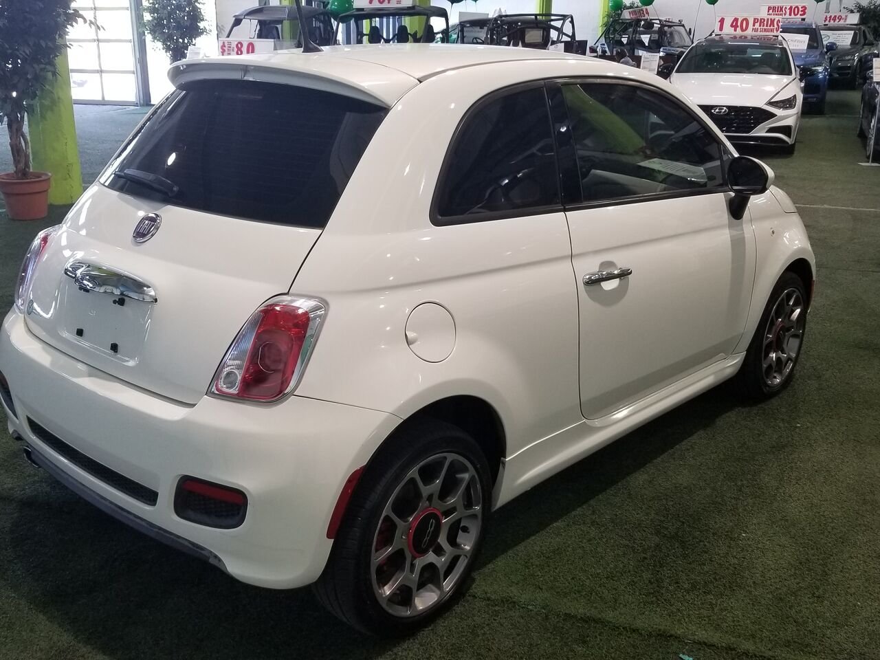 2014 FIAT 500 White  - photo #12