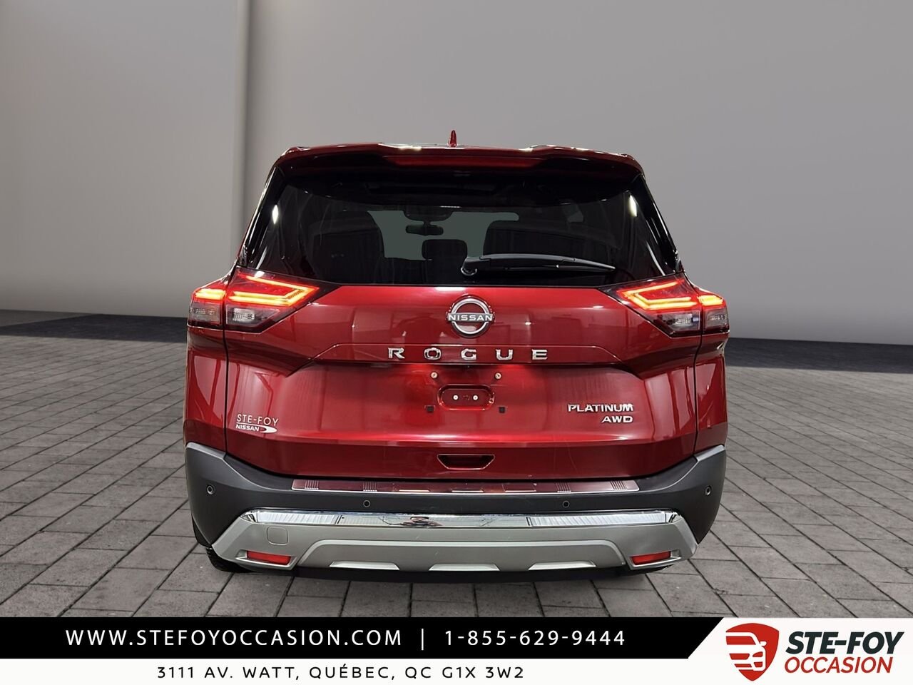 Nissan Rogue Platine 4WD Cuir 2023 Rouge Québec - photo #2