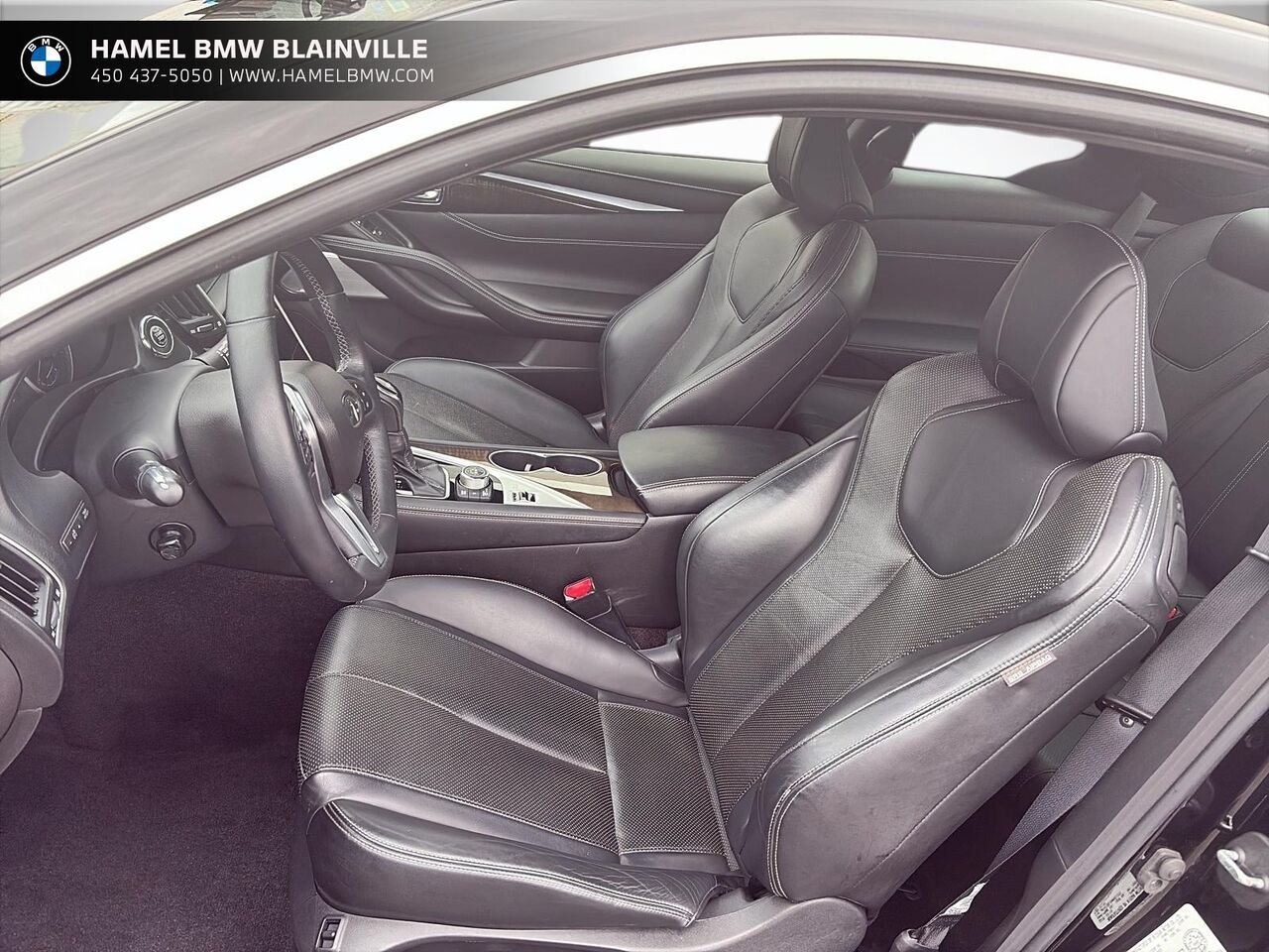 INFINITI Q60 3.0t coupé 2 portes 2017 Noir Blainville - photo #8