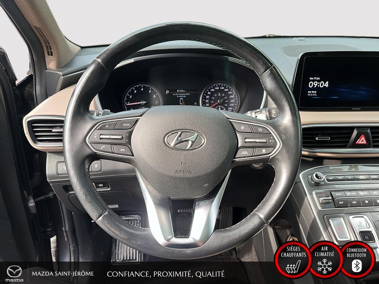 2023 Hyundai Santa Fe Preferred TI ens. Trend | TOIT PANO | SIMILICUIR | AWD | 52 771 KM Grey Saint-Jérôme - photo #13
