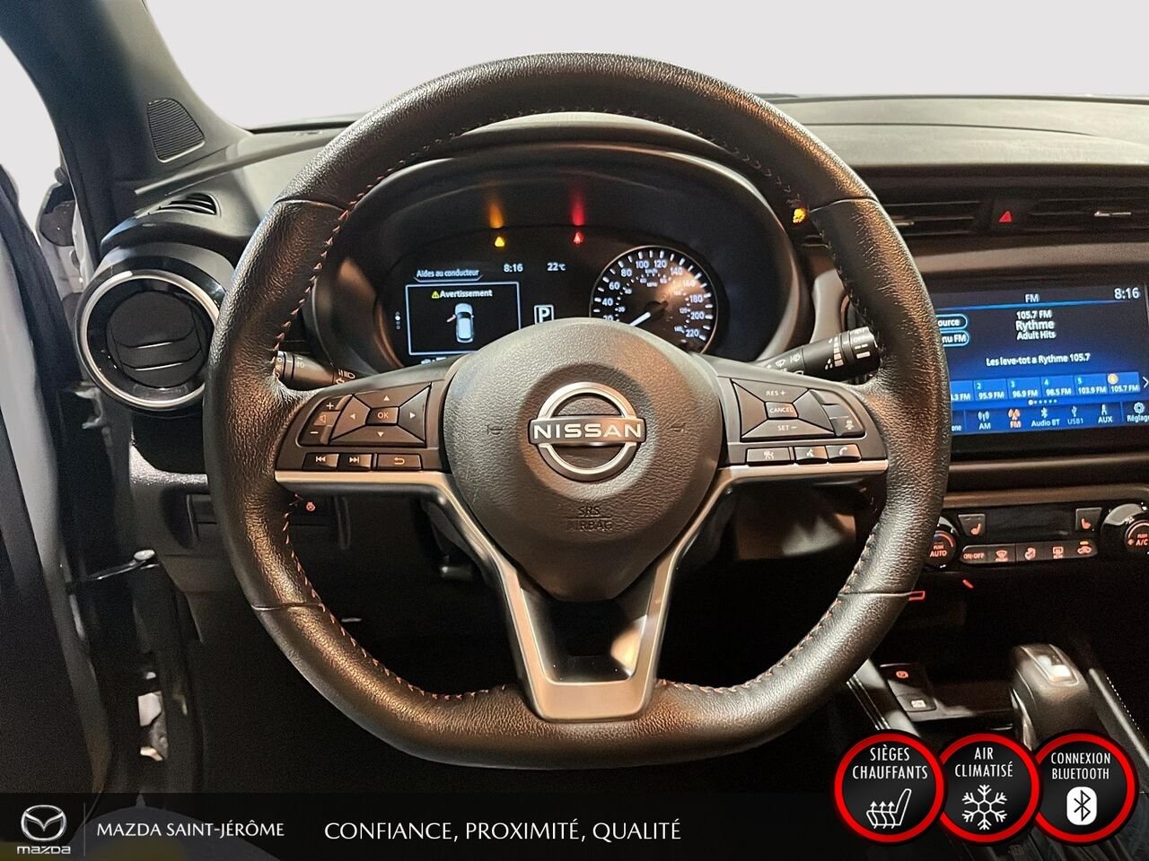 Nissan Kicks SR | DÉMARREUR À DISTANCE | AIDE AU STATIONNEMENT | MAGS NOIR 2023 Gris Saint-Jérôme - photo #13