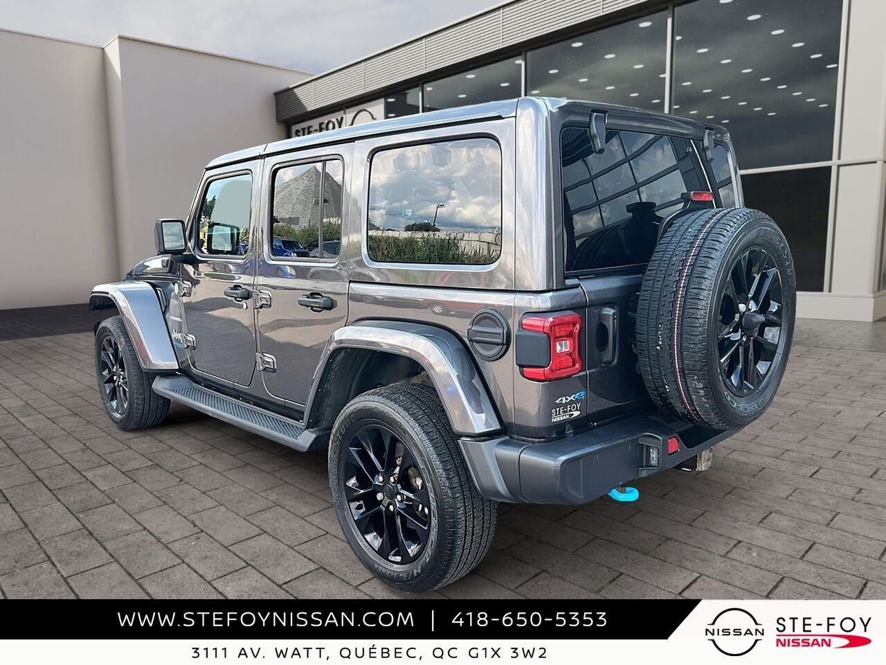 Jeep Wrangler 4xe SAHARA UNLIMITED 2022 Gris Ste-Foy - photo #3