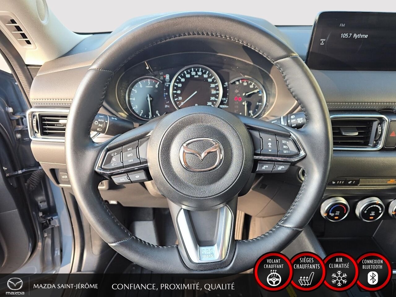 Mazda CX-5 GS | AWD | CUIR | 2023 Gris Saint-Jérôme - photo #12