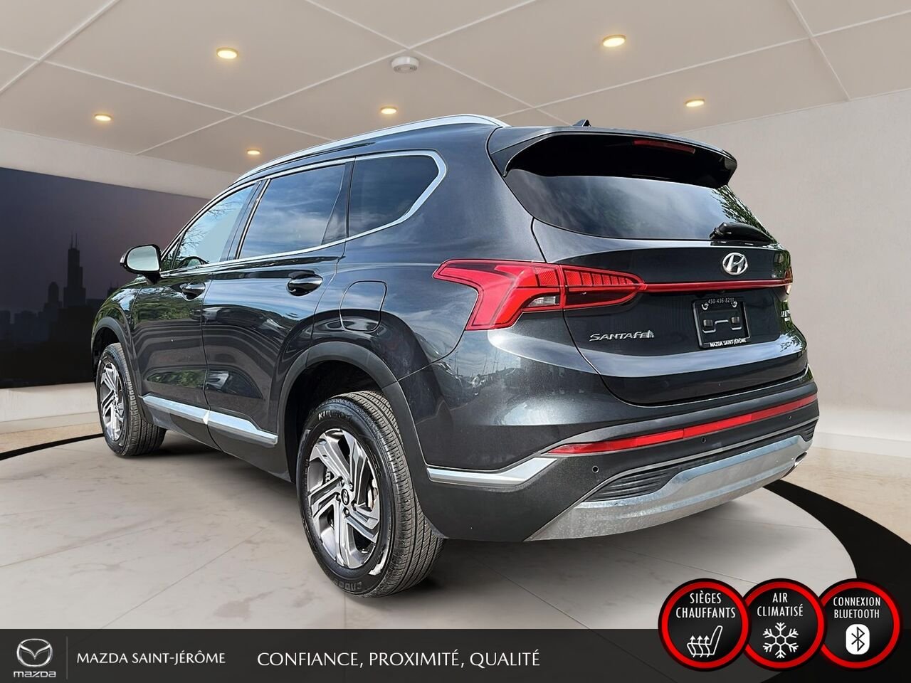 2023 Hyundai Santa Fe Preferred TI ens. Trend | TOIT PANO | SIMILICUIR | AWD | 52 771 KM Grey Saint-Jérôme - photo #9