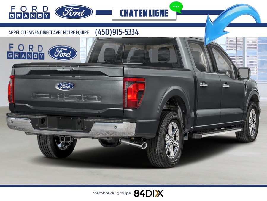 Ford F-150 XLT cabine SuperCrew 4RM caisse de 5,5 pi 2025 Gris carbonisé métallisé
