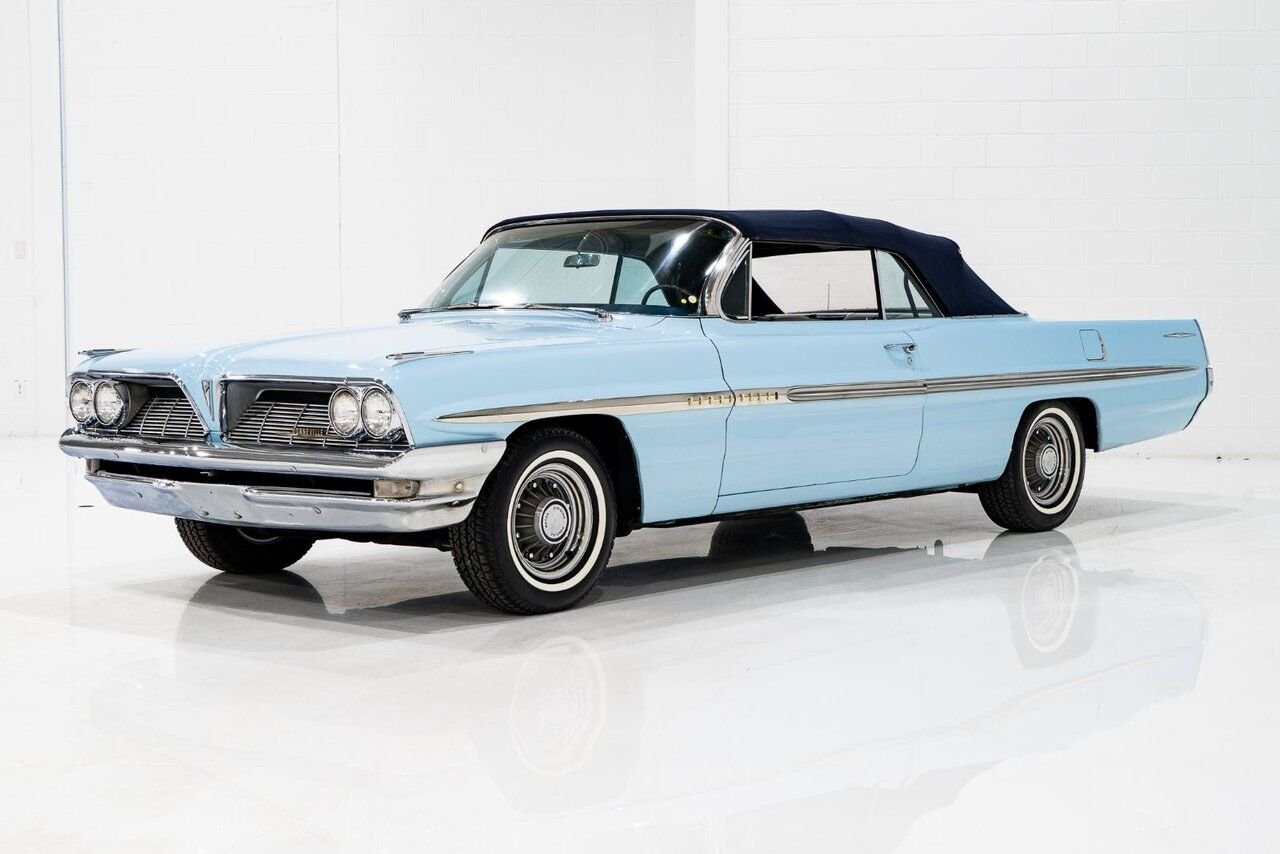 Pontiac Bonneville **PRIX EN USD**C8 Suffix 389cu.in. TriPower 4 Speed 1961 Bleu Montréal - photo #48