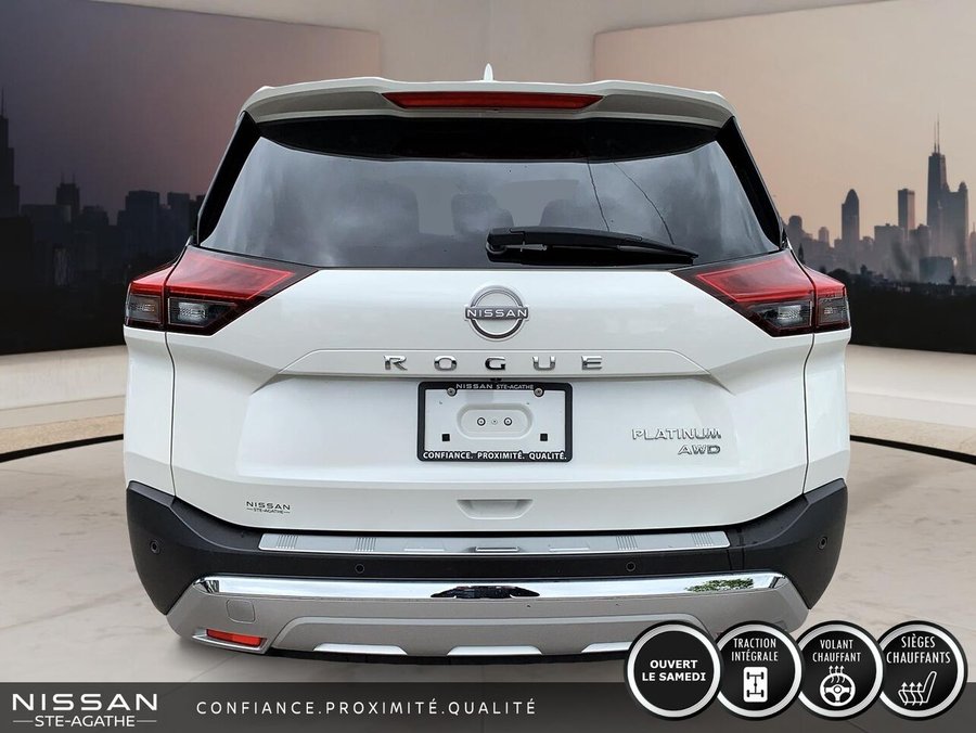 Nissan Rogue Platine | TOIT PANORAMIQUE | CUIR | AWD | CLIM 2 ZONES | 2023 Blanc