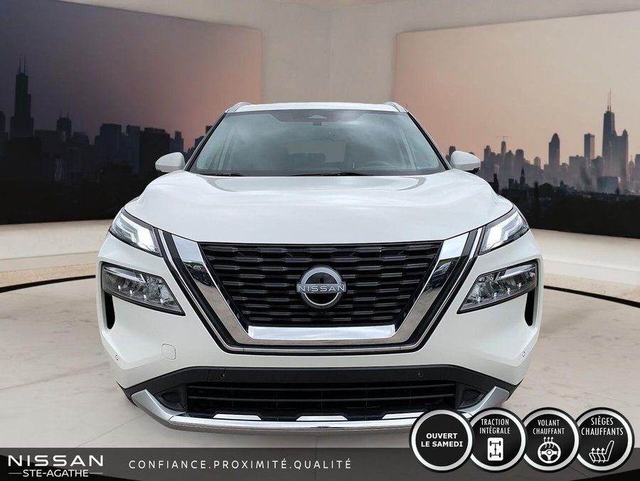 Nissan Rogue Platine | TOIT PANORAMIQUE | CUIR | AWD | CLIM 2 ZONES | 2023 Blanc