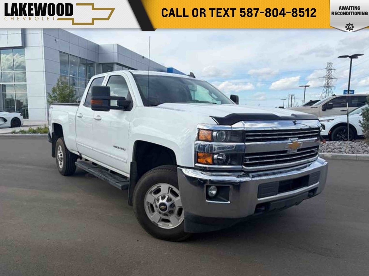 2017 Chevrolet Silverado 2500HD 4WD Double Cab 143.5 LT White Sherwood Park - photo #0