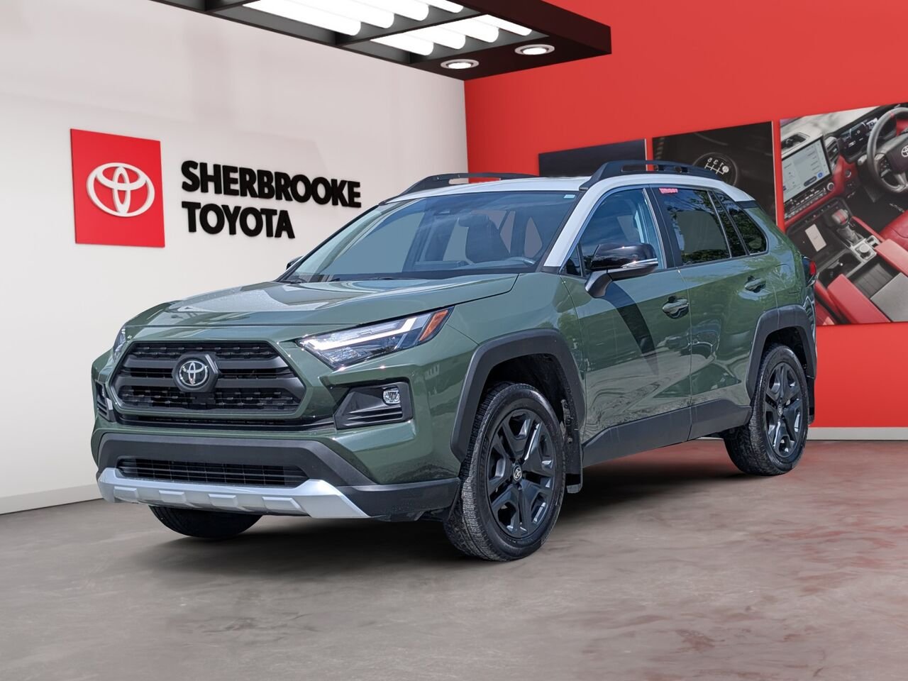 2024 Toyota RAV4 2T3J1RFV4RW425545 Army Green With Ice Edge Roof Sherbrooke - photo #0