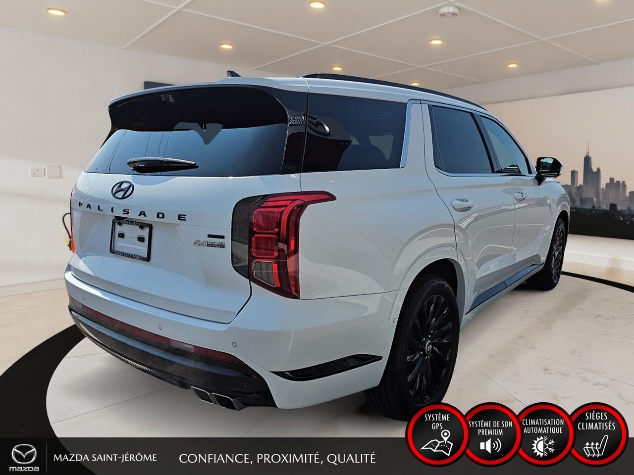2025 Hyundai Palisade Ultimate Calligraphy édition Nuit TI 7 places White Saint-Jérôme - photo #5