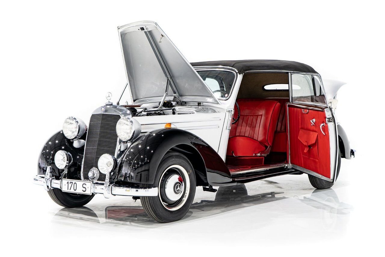 1950 Mercedes-Benz 170S Cabriolet B Wonderfully Presented Old Restoration Grey Montreal - photo #29