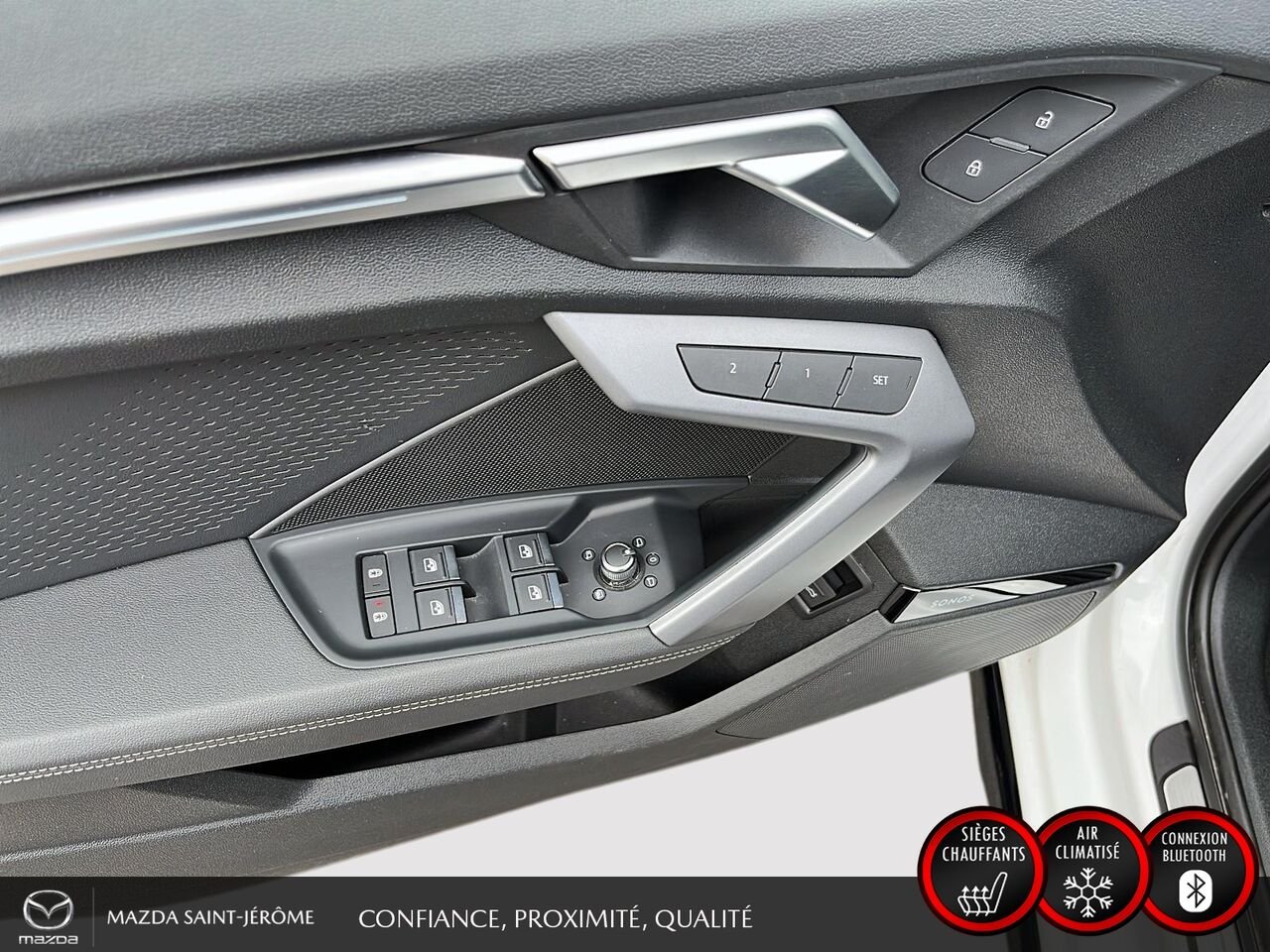 Audi A3 berline Technik 40 TFSI quattro | TOIT OUVRANT | MAGS NOIR | 2025 Blanc Saint-Jérôme - photo #11
