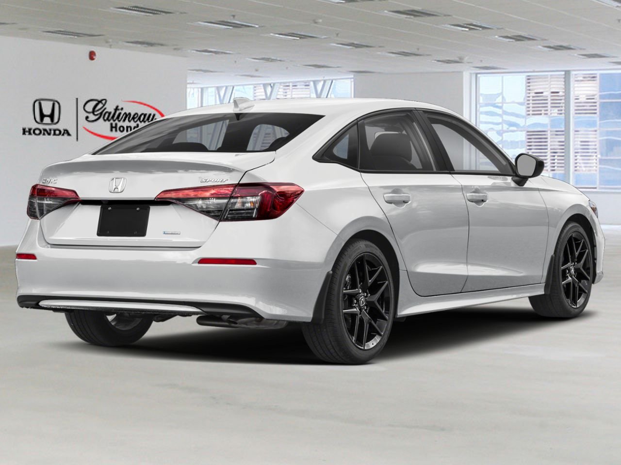 Honda Civic hybride berline Sport eCVT 2026 Blanc Gatineau - photo #1