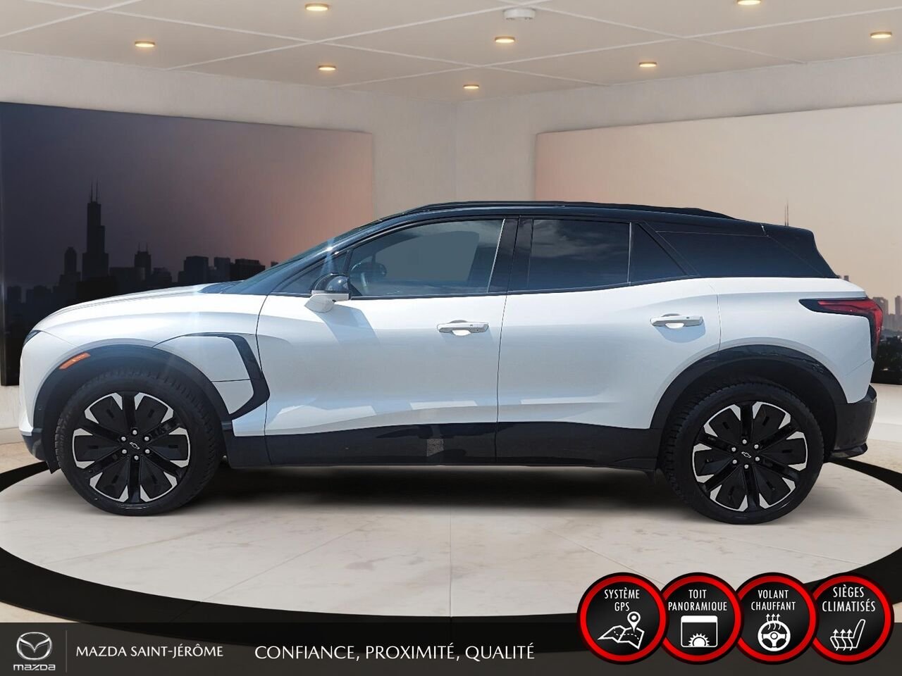 2025 Chevrolet Blazer EV RS | AWD | TOIT PANORAMIQUE | 85 kWh | SIÈGES VENTILÉS White Saint-Jérôme - photo #10